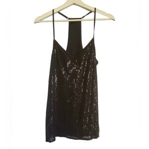 INTIMISSIMI black Racerback sequins top Size Small